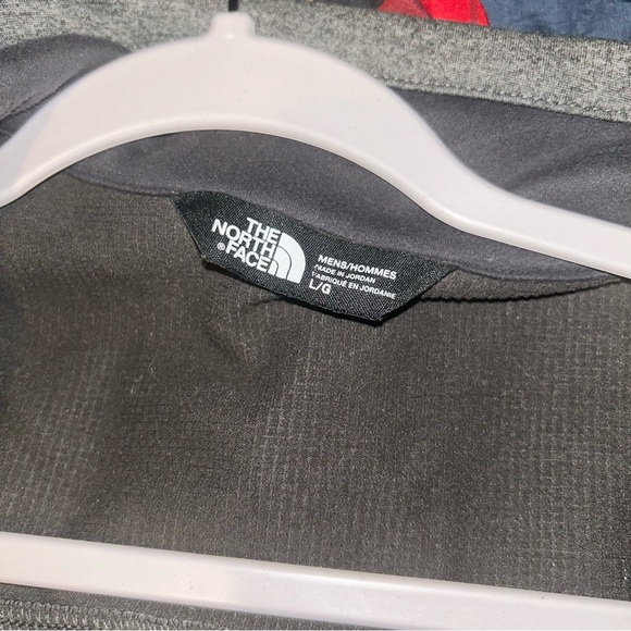 Men northface gray /neon green jacket size Large L - Picture 5 of 5